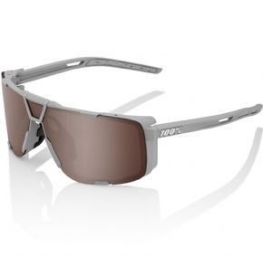 100% Eastcraft Sunglasses Soft Tact Cool Grey/hiper Crimson Silver Mirror Lens