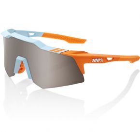 100% Speedcraft Xs Sunglasses Two Tone/hiper Silver Mirror Lens
