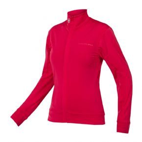 Endura Womens Xtract Roubaix Long Sleeve Jersey Berry Xsmall Only - Windproof front and sleeve panels with DWR finish