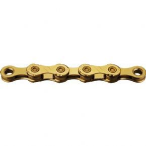 Kmc X12 Ti-n Gold 126l 12 Speed Chain - Larger axle diameter for increased stiffness and efficiency