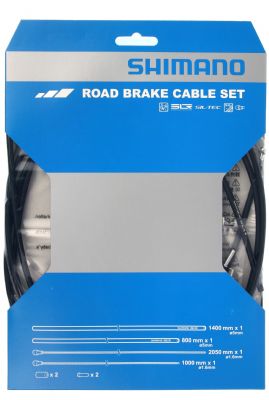 Shimano Dura-ace Road Brake Cable Set Polymer Coated Inners Black - PU material is hard wearing yet offers great grip for bare skin or gloves